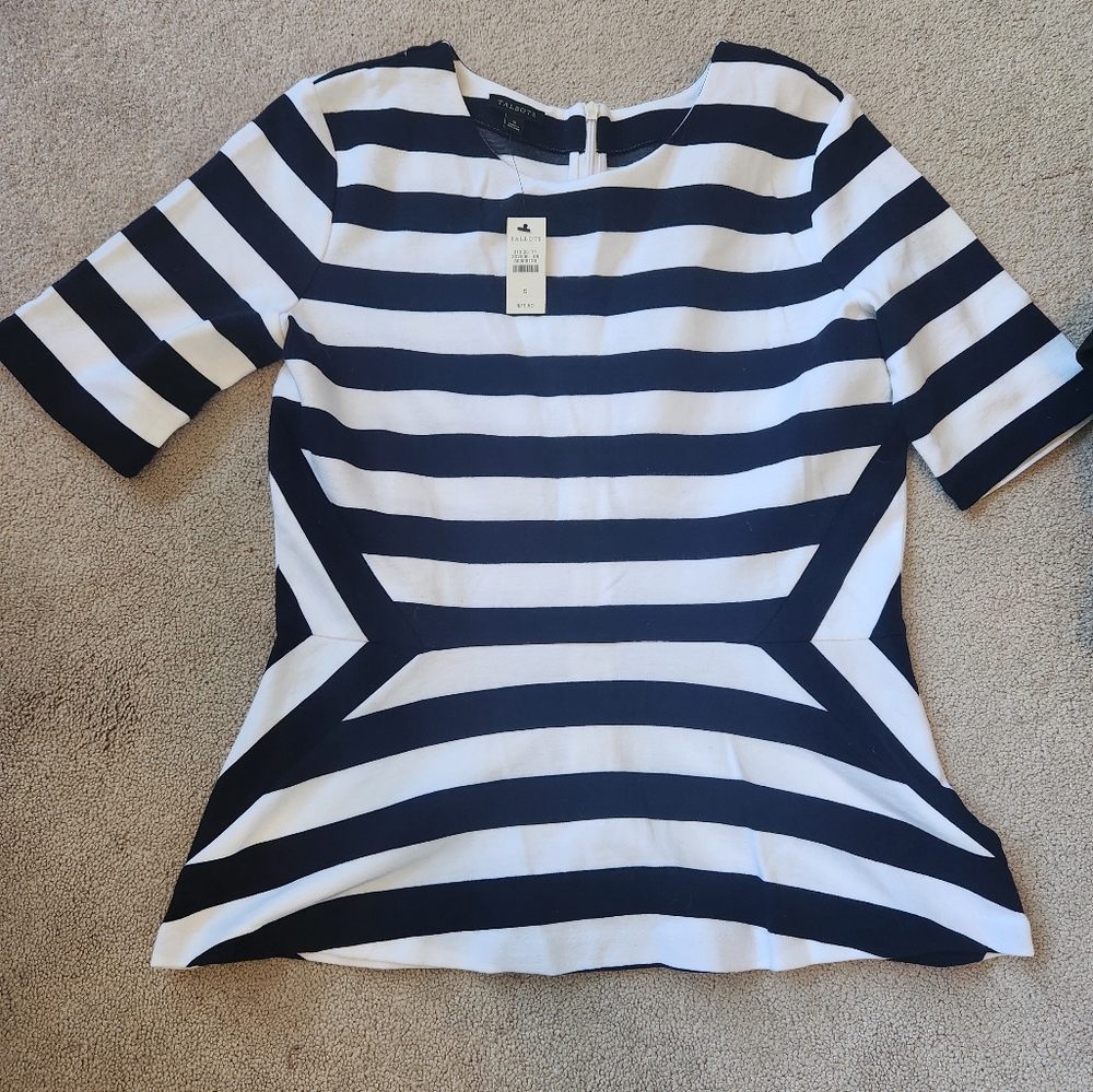 NWT Talbots Striped Top